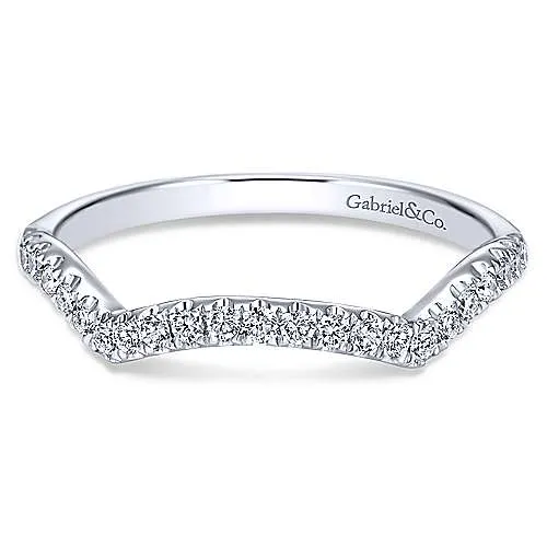 14k White Gold Diamond Band - WB7517W44JJ