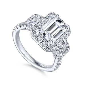 18k White Gold Engagement Ring - ER14068E6W84JJ