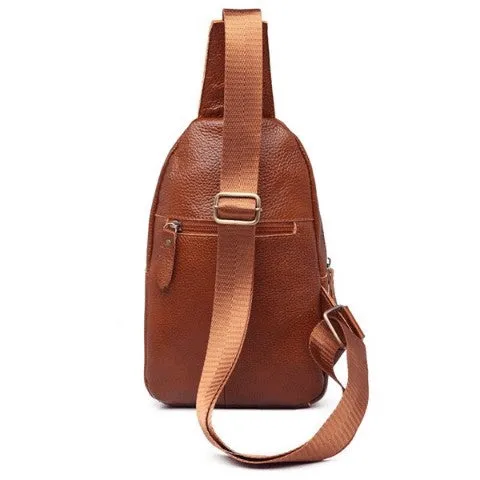 2020 new leather one - shoulder  fashion leisure all-match unisex  chest bag shoulder bag