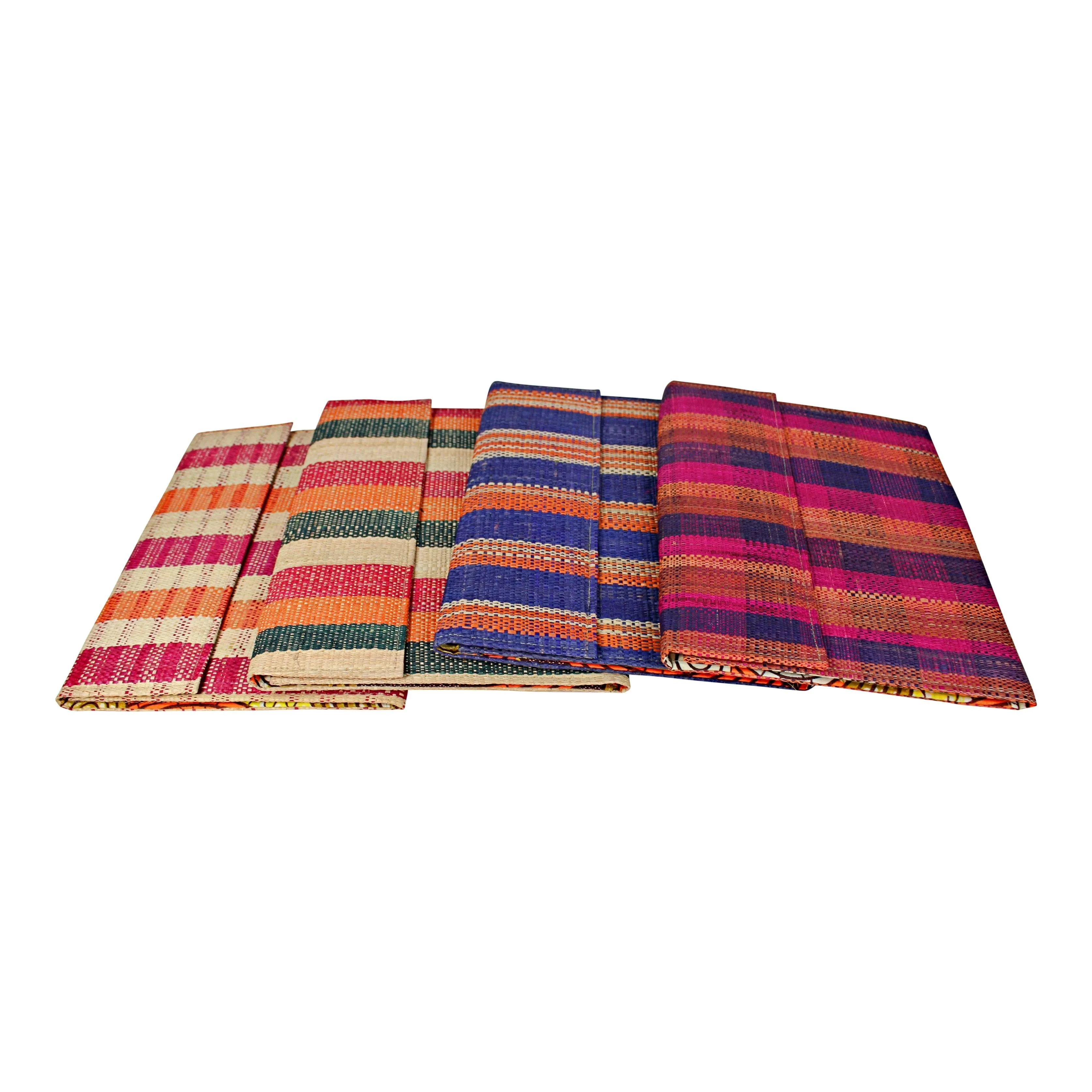 African Handmade Document Holder with Press Buttons Closure (Design/Color Varies)