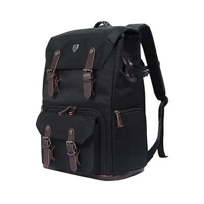 BAGSMART DSLR CANON Camera Bag  Digital SLR Backpack and Laptop 15.4" with All Weather Cover Daypack