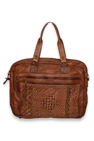 Bailey Laptop Bag in Tan