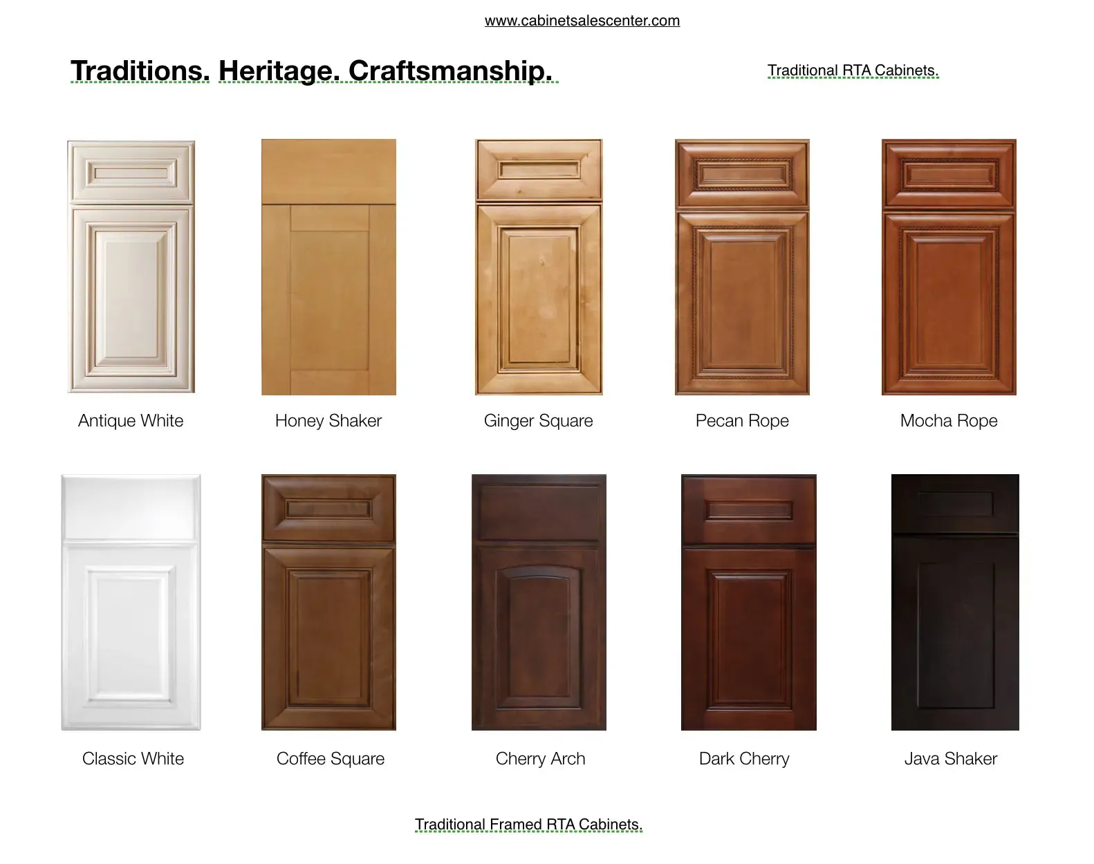 Base Cabinets One Door - Traditional Line