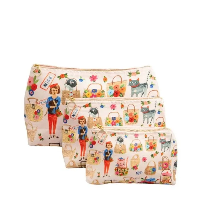 Bon Artis Ooh La La Cats Cosmetic Bag - Small