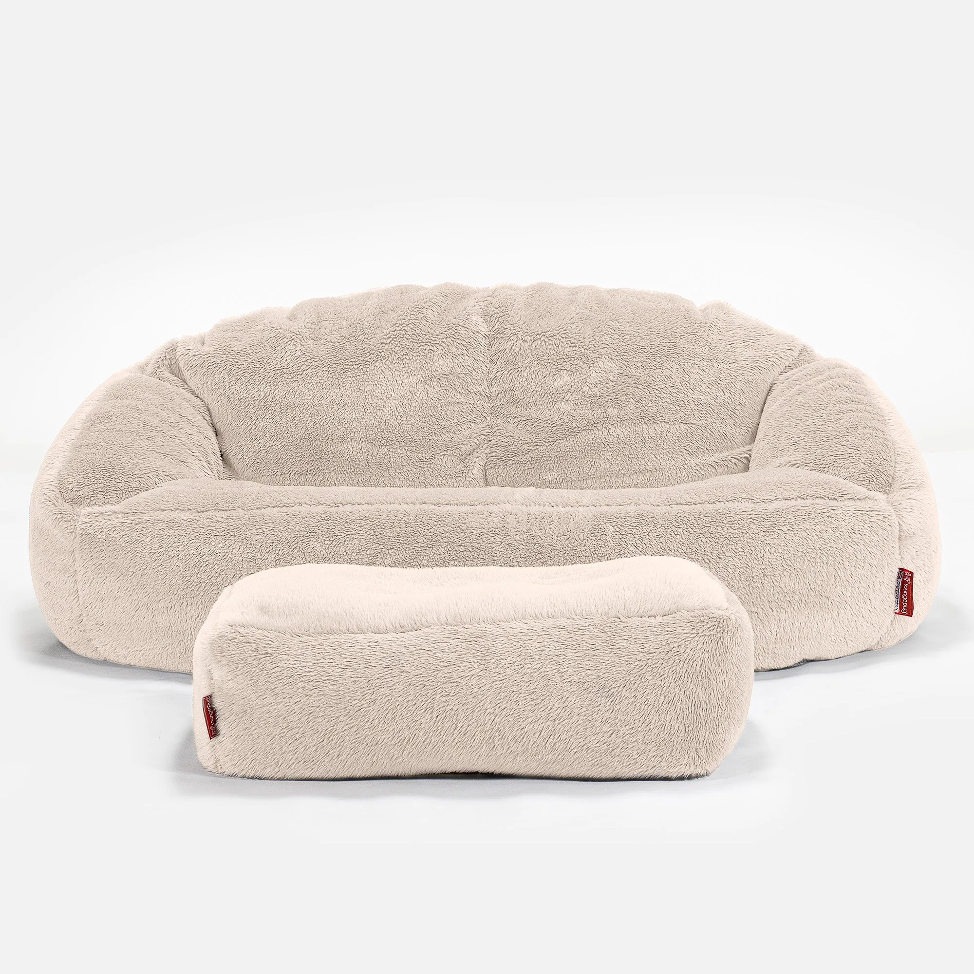 Bubble Sofa Bean Bag - Teddy Faux Fur Cream