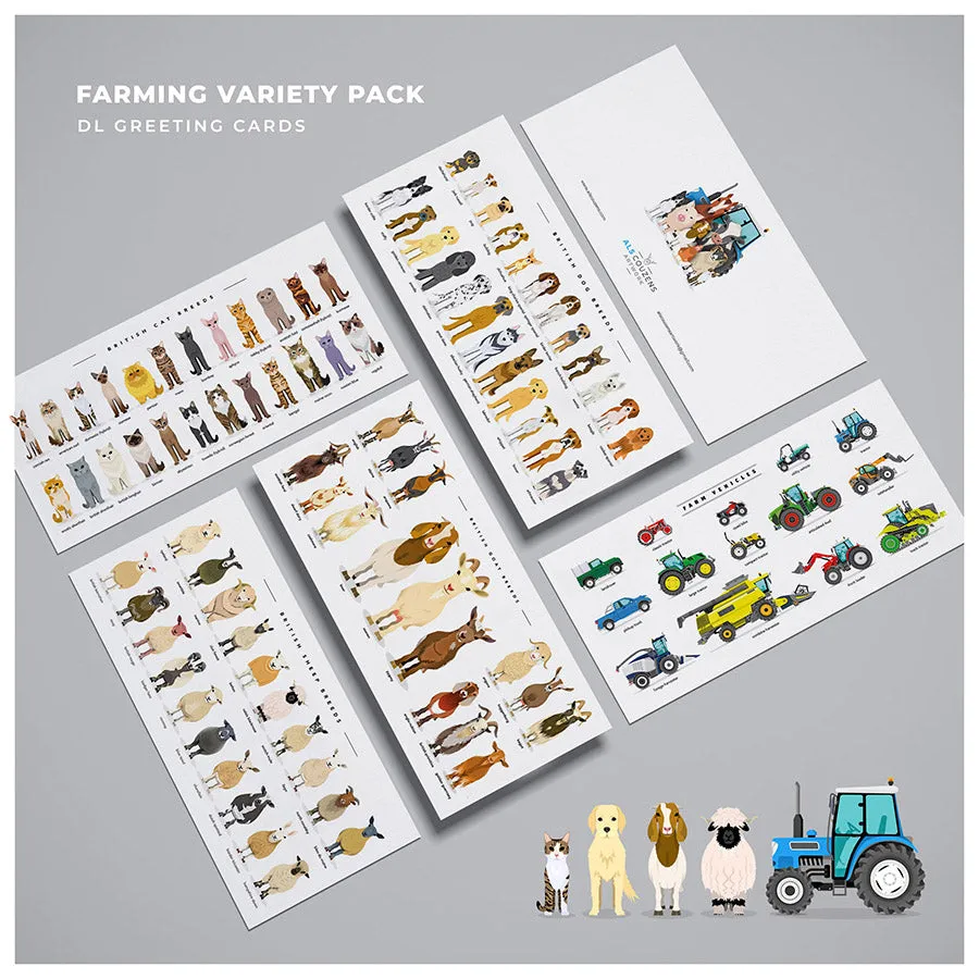 Farm Variety Greetings Cards Pack