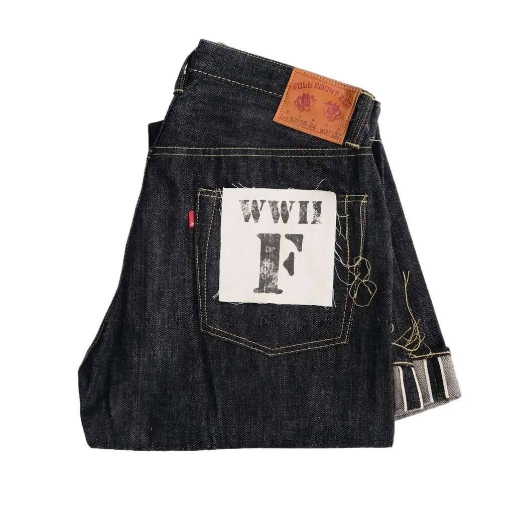 Fullcount S0105-24 WWII Brown Cotton Selvedge Jeans (Wide Straight)