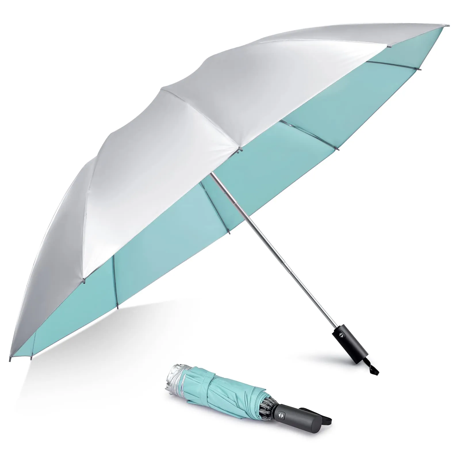 G4Free UPF 50  UV Protection 54 Inch Large Reverse Travel Umbrella