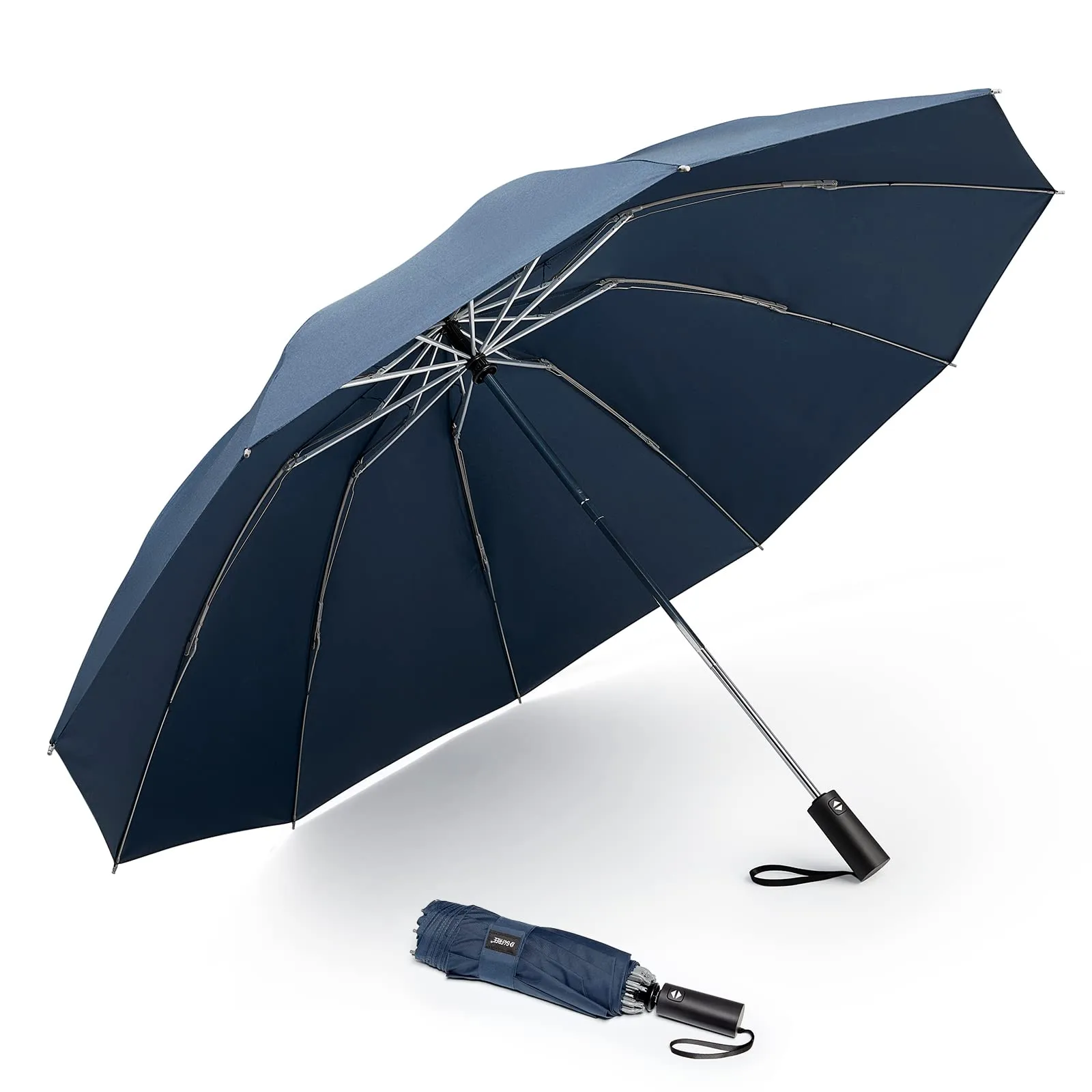G4Free UPF 50  UV Protection 54 Inch Large Reverse Travel Umbrella