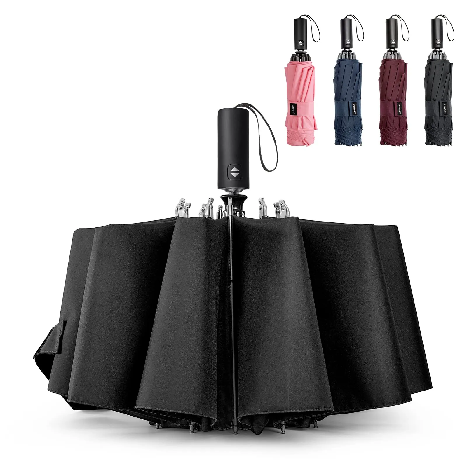 G4Free UPF 50  UV Protection 54 Inch Large Reverse Travel Umbrella