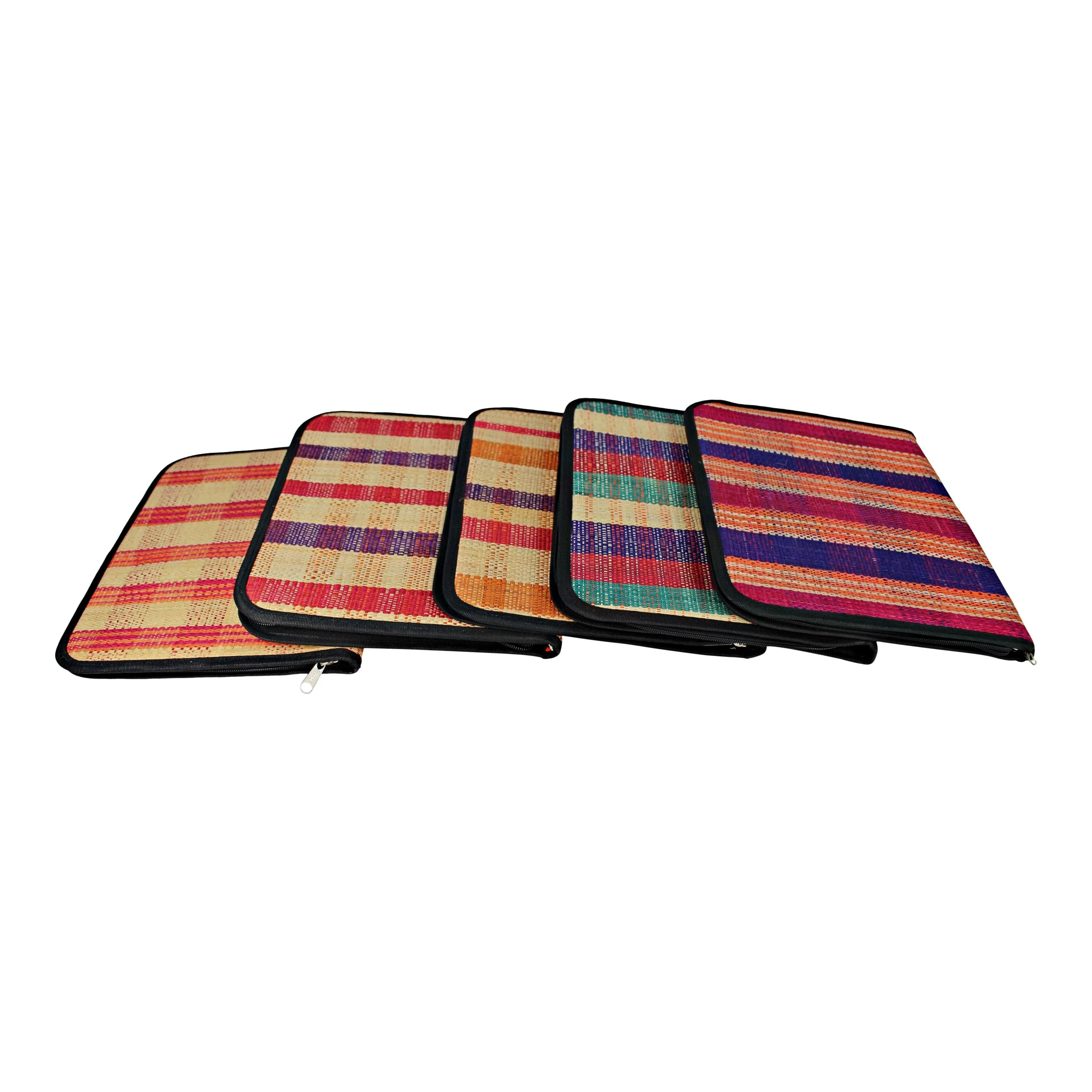 Handmade w/ Straw Fibers Document Holder/ Computer Bag / Portfolio