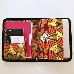 Handmade w/ Straw Fibers Document Holder/ Computer Bag / Portfolio