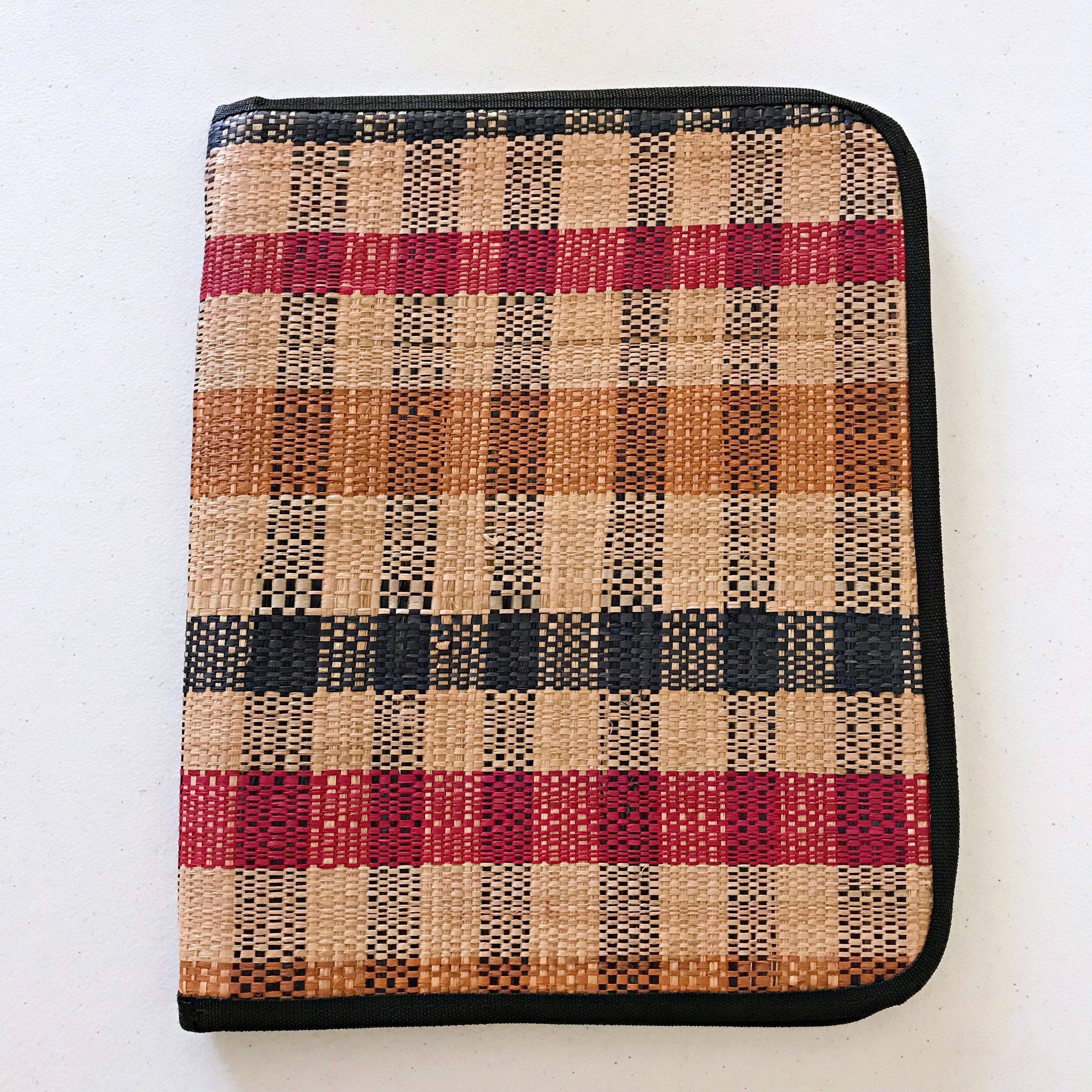 Handmade w/ Straw Fibers Document Holder/ Computer Bag / Portfolio