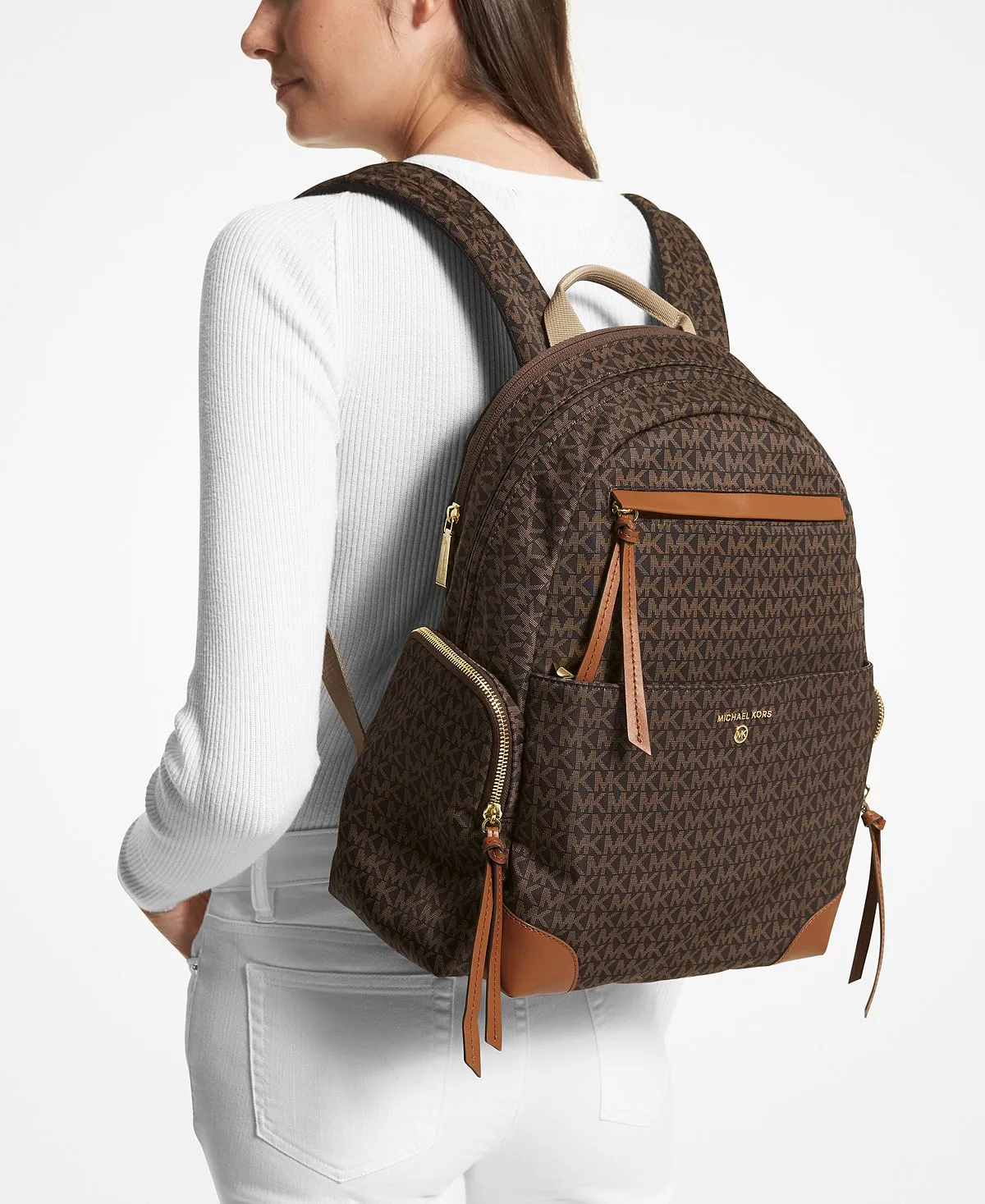 Large signature prescott Michael Kors backpack, multi