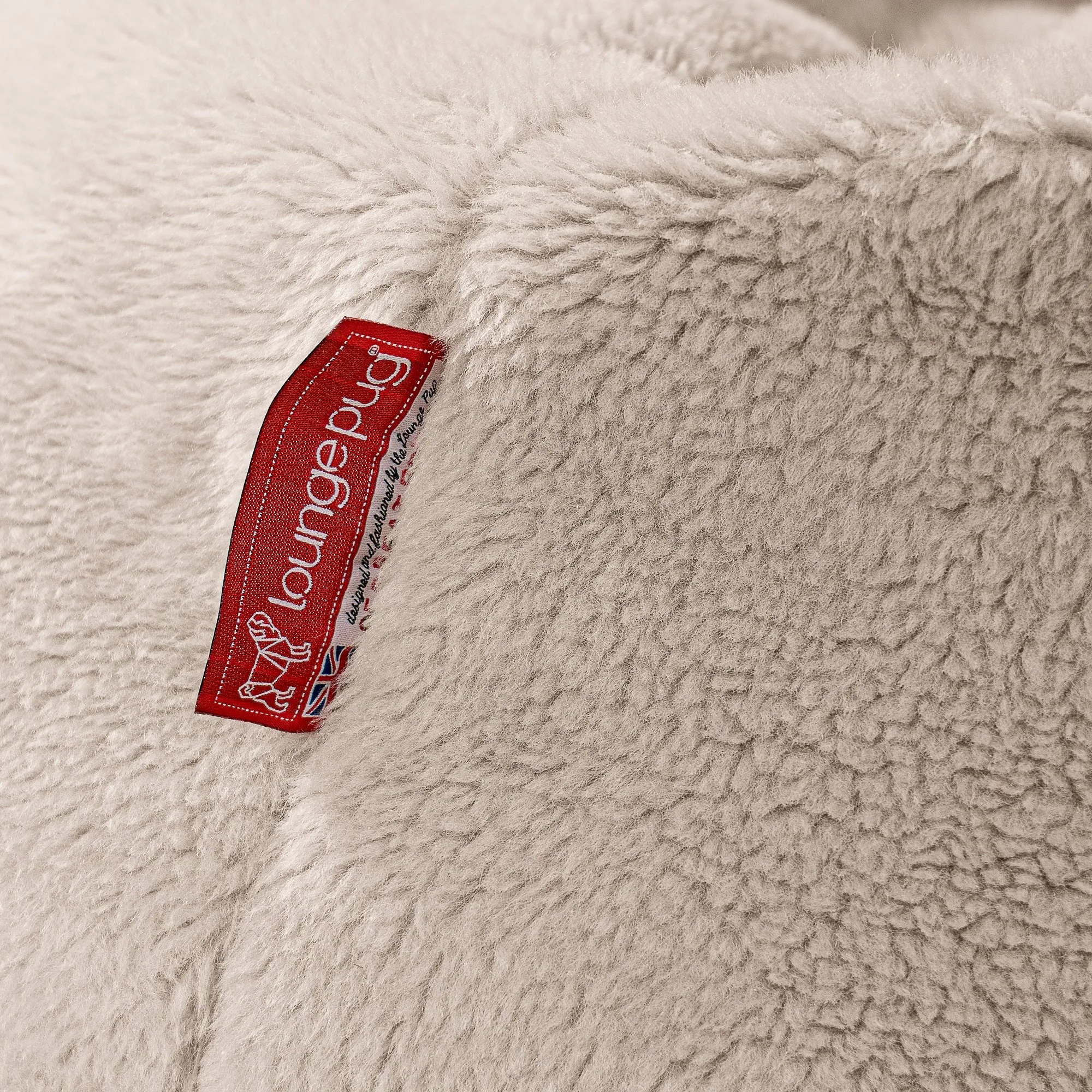 Lounger Beanbag - Teddy Faux Fur Mink