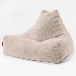 Lounger Beanbag - Teddy Faux Fur Mink