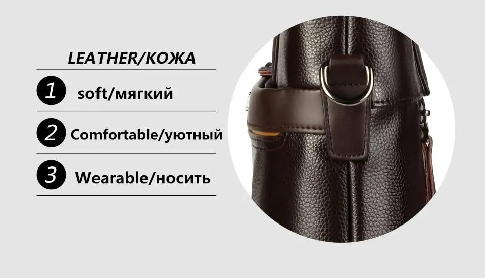 Luxury Leather Business Briefcase & Wallet - 3 Colors