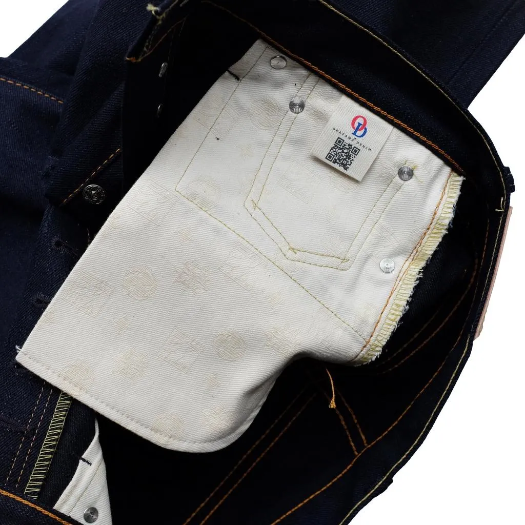 OD SJ 17oz. "Wagami II" Indigo x Black Selvedge Jeans (Comfort Tapered)