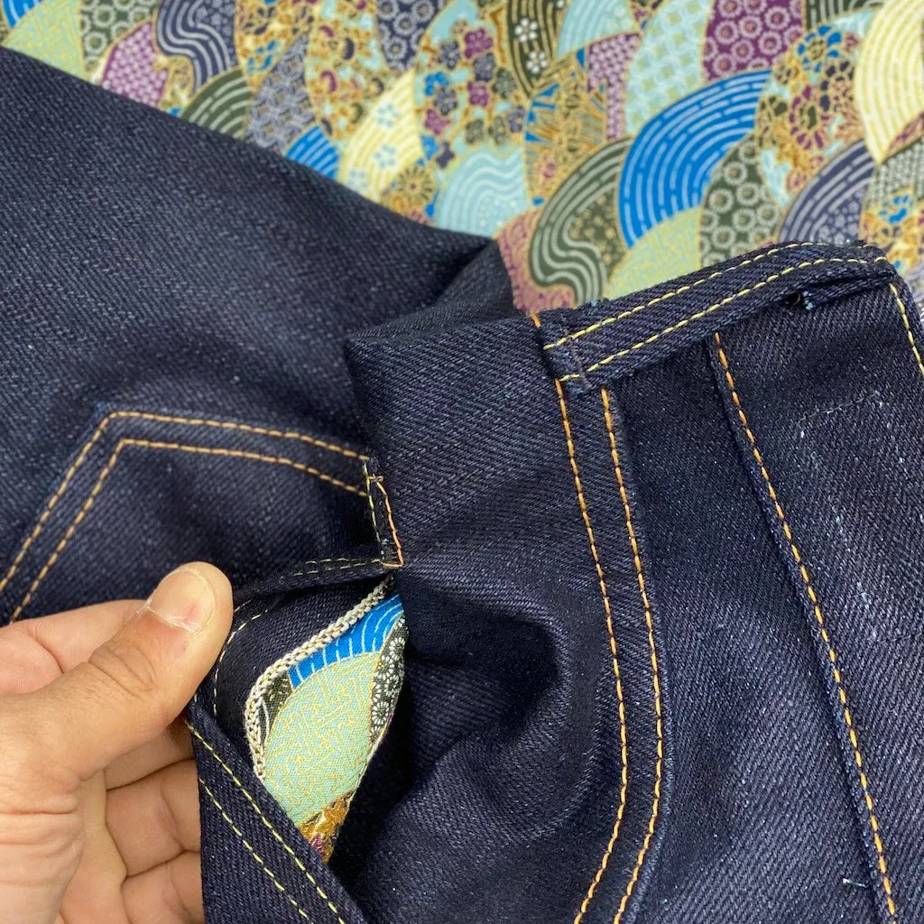 OD SJ 17oz. "Wagami II" Indigo x Black Selvedge Jeans (Comfort Tapered)
