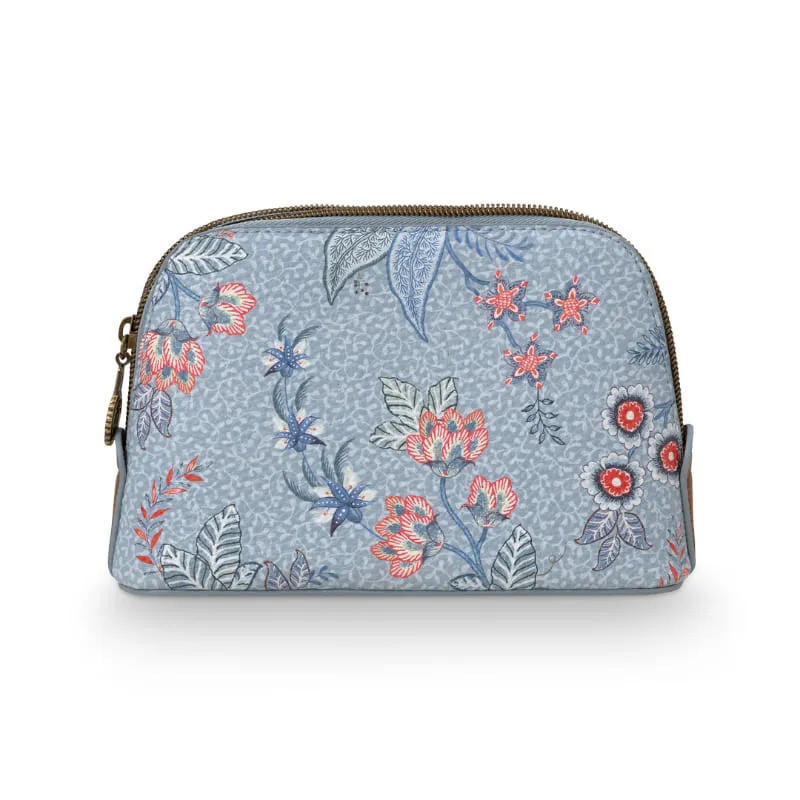 PIP Studio Flower Festival Light Blue Small Triangle Cosmetic Pouch