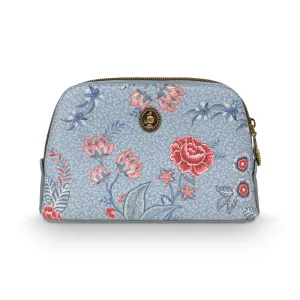PIP Studio Flower Festival Light Blue Small Triangle Cosmetic Pouch