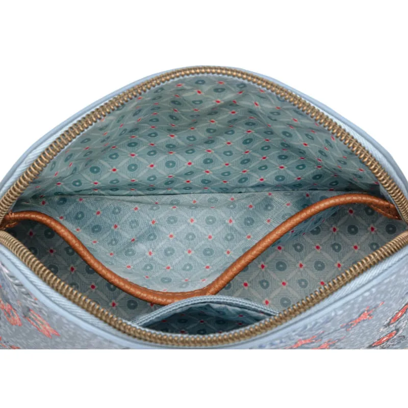 PIP Studio Flower Festival Light Blue Small Triangle Cosmetic Pouch