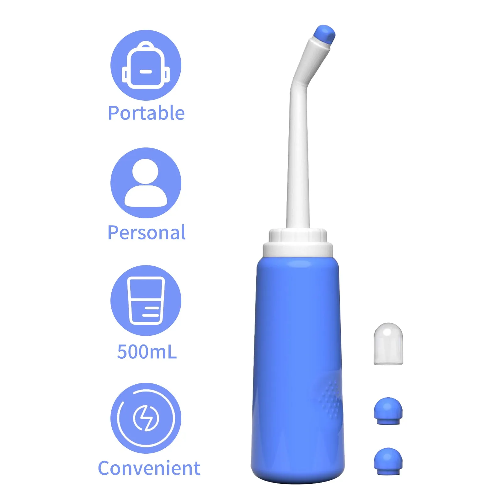 Portable Travel Bidet With 2 Nozzle Spray 500ml
