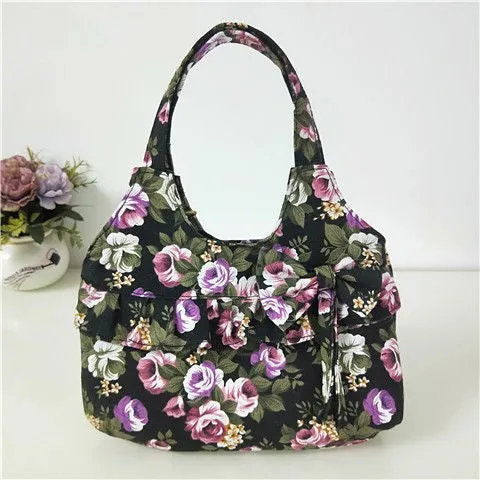 pretty chic country style large capacity casual shoulder bag