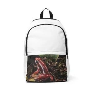 Red Frog Unisex Fabric Backpack