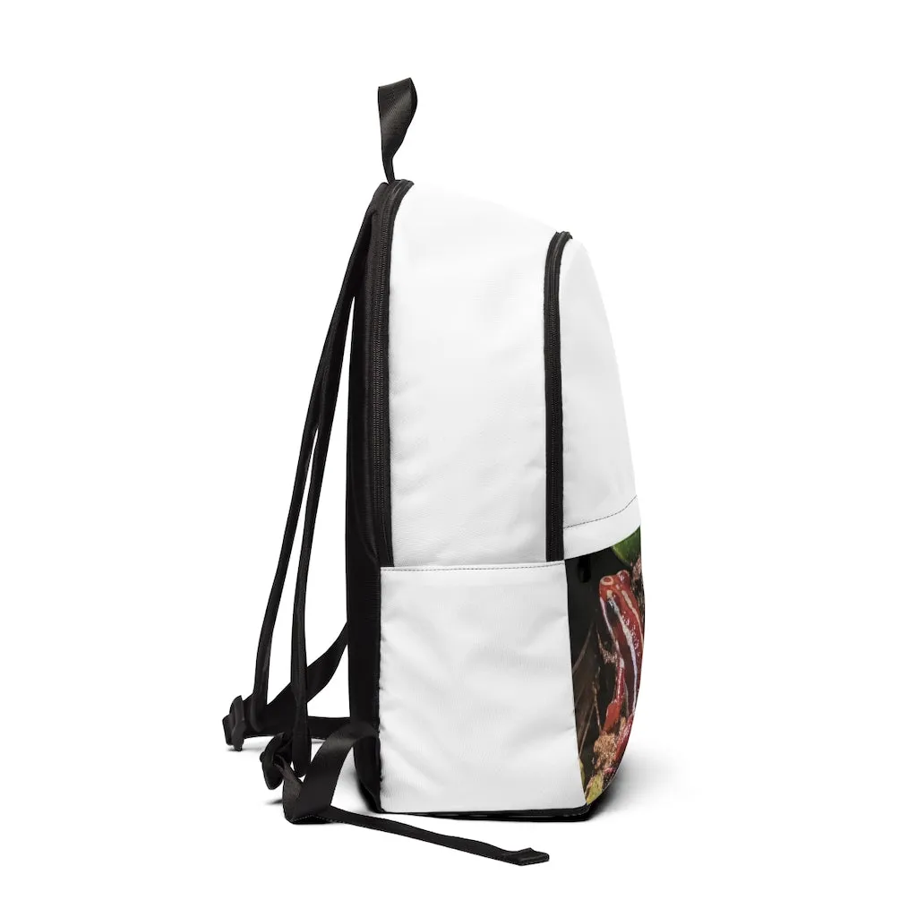 Red Frog Unisex Fabric Backpack