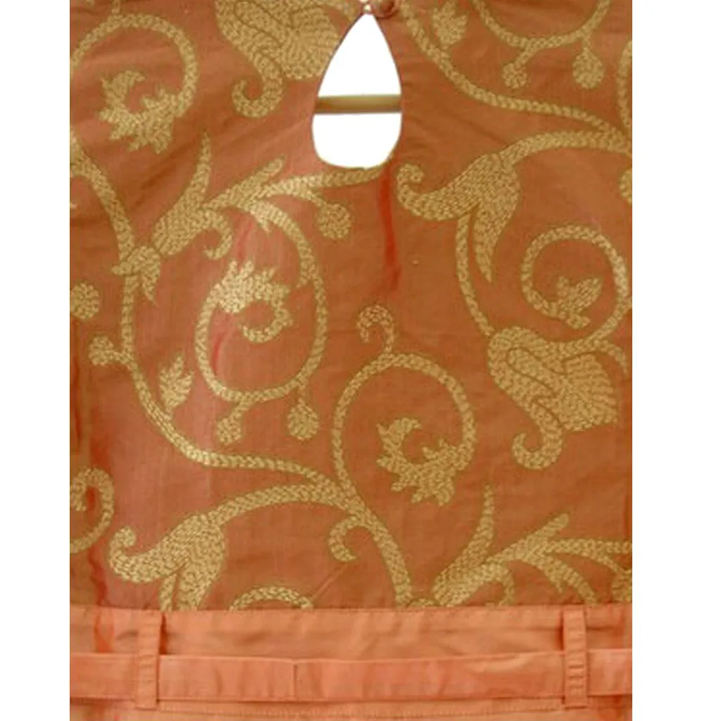 Sand Henna Silk Kurta Dress