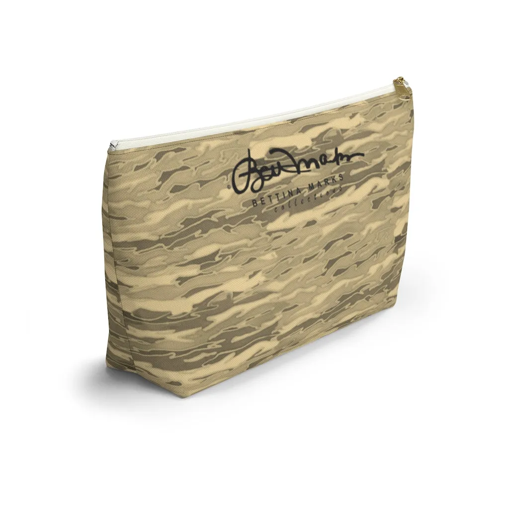 Sand Lava Camouflage Accessory Pouch w T-bottom