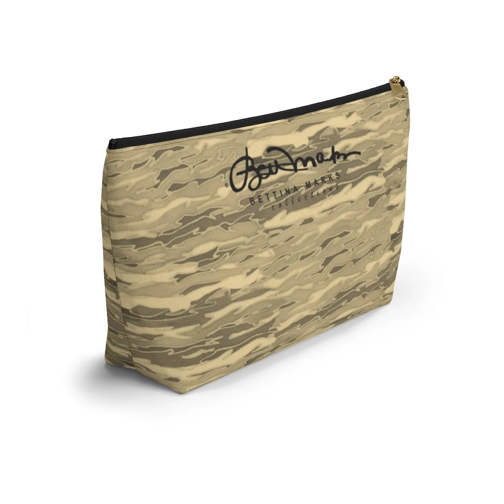 Sand Lava Camouflage Accessory Pouch w T-bottom