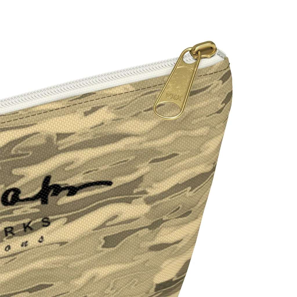 Sand Lava Camouflage Accessory Pouch w T-bottom
