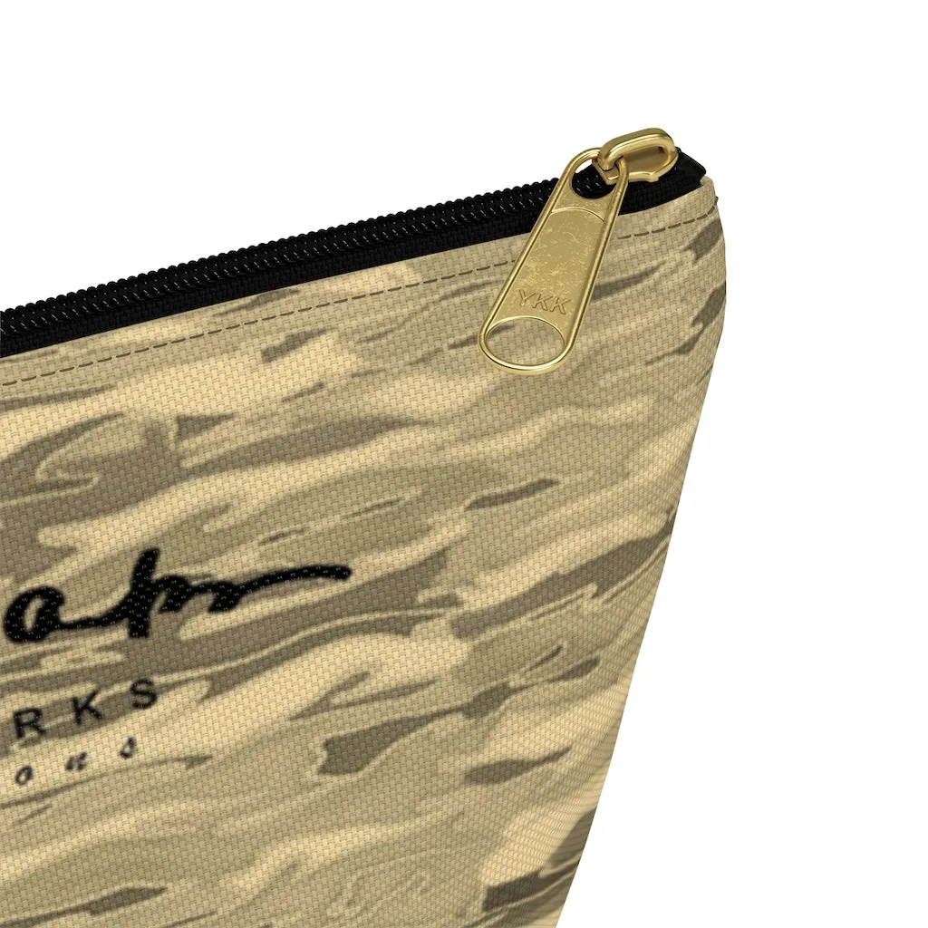 Sand Lava Camouflage Accessory Pouch w T-bottom