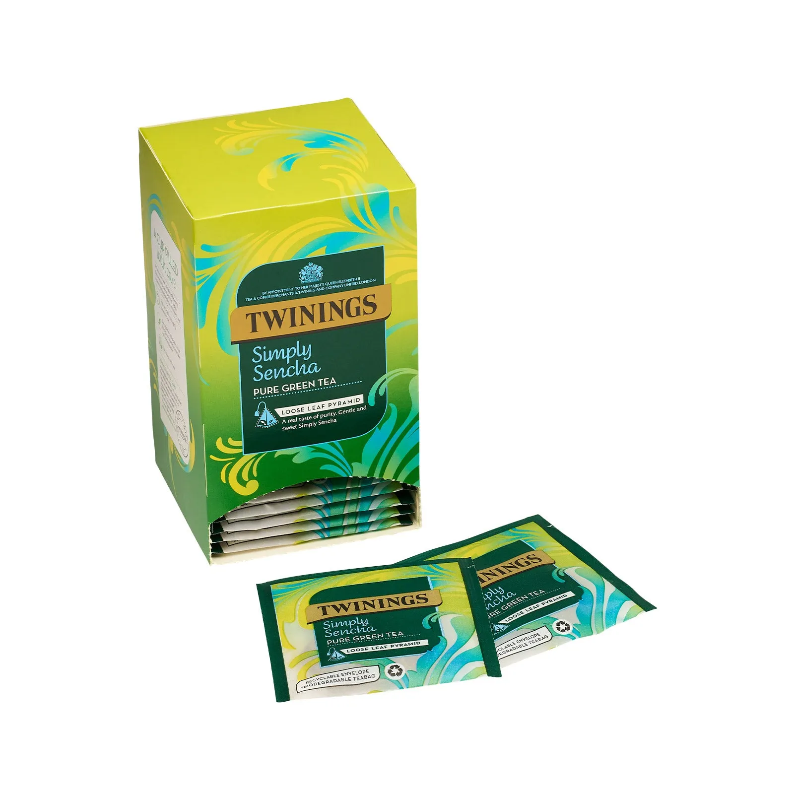 Simply Sencha - 15 Pyramid Bags (Individually Wrapped)