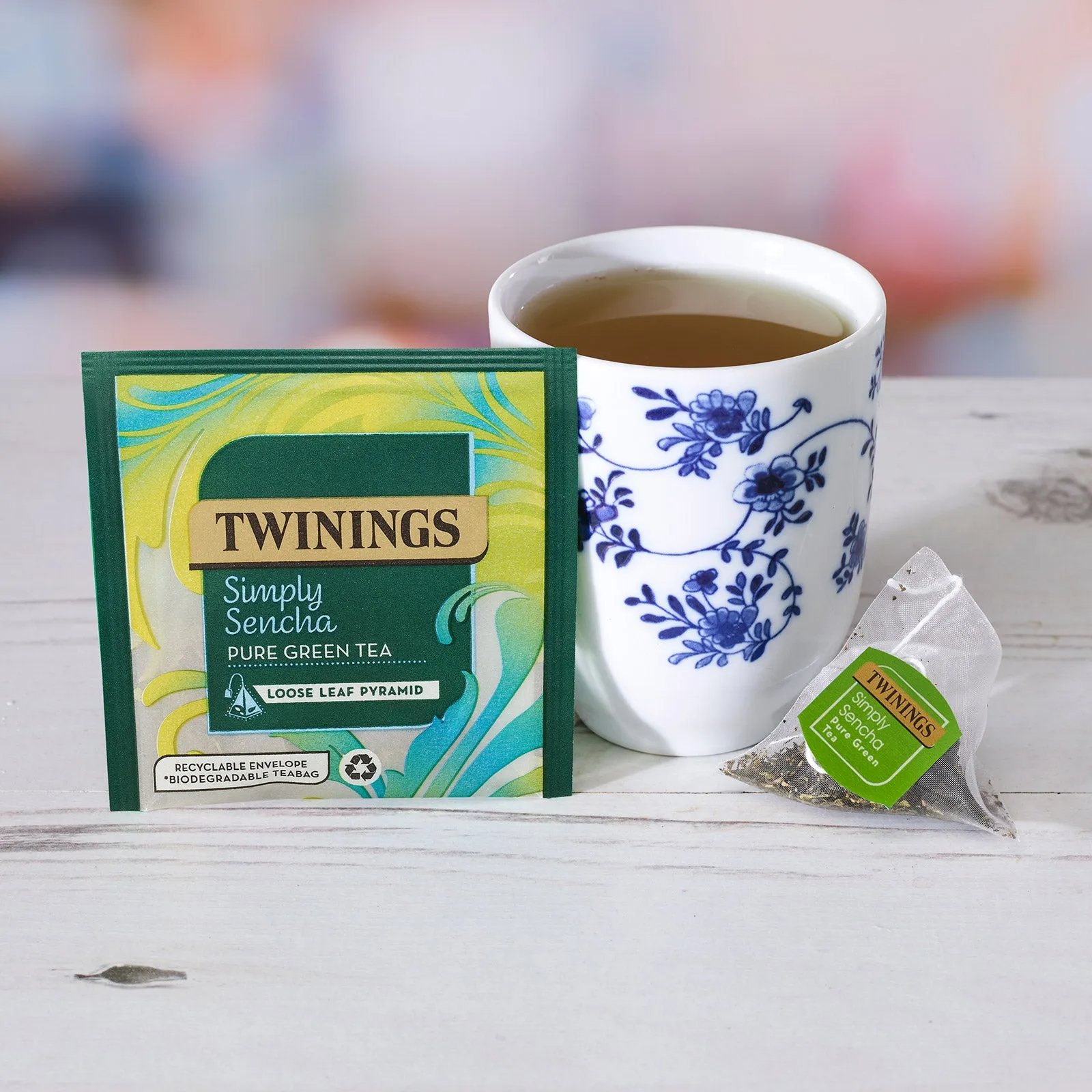Simply Sencha - 15 Pyramid Bags (Individually Wrapped)