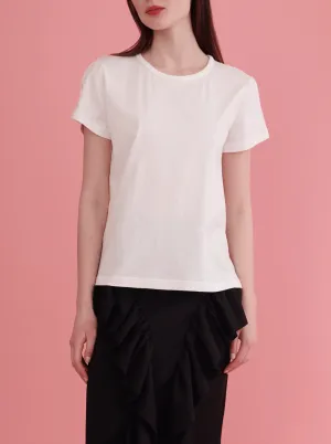 SPLIT TEE, WHITE