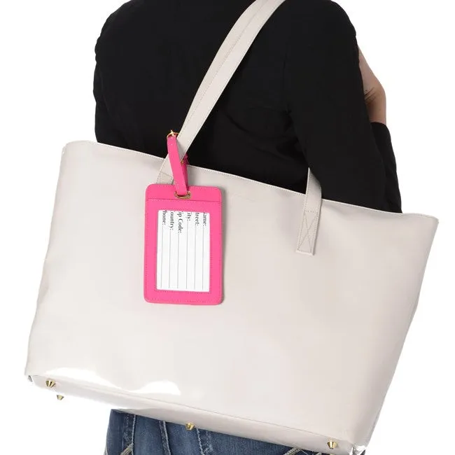 Striped Bride Luggage Tag