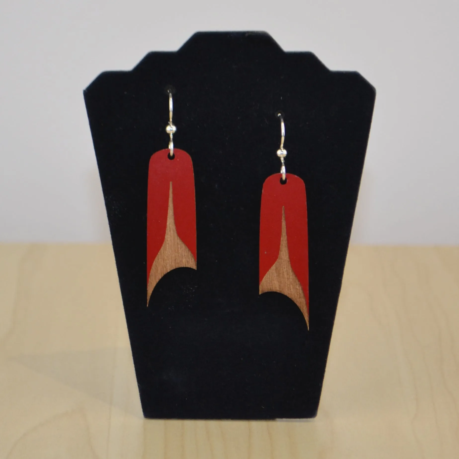 Trickster Split U Wooden Earrings